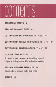 Handy Pocket Guide - Quilting With Precuts