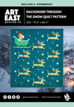 Load image into Gallery viewer, Dachshund Through the Snow Quilt Pattern