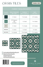 Load image into Gallery viewer, Oasis Tiles Quilt Pattern