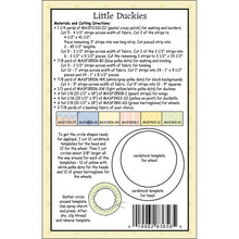 Load image into Gallery viewer, Little Duckies Flannel Kit & Pattern<BR>Bonnie Sullivan