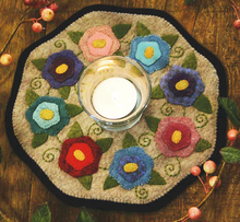 Load image into Gallery viewer, Flowers Candle Mat Pattern and Kit
