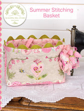 Load image into Gallery viewer, Summer Stitching Basket Pattern<BR>& Floss Kit