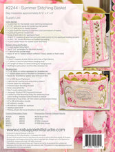 Load image into Gallery viewer, Summer Stitching Basket Pattern<BR>& Floss Kit
