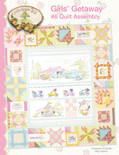 Load image into Gallery viewer, Girls' Getaway Quilt Assembly Pattern<BR>& Floss Kit