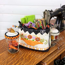 Load image into Gallery viewer, Witch's Gathering Basket & Pincushion<BR>Pattern & Floss Kit