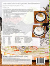Load image into Gallery viewer, Witch's Gathering Basket & Pincushion<BR>Pattern & Floss Kit