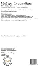 Load image into Gallery viewer, Holiday Connections Flannel Quilt Kit & Pattern