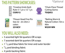 Load image into Gallery viewer, Scrap Happy Postcard Quilt <BR>Creative Grids Quilt Ruler 3-1/2in x 12-1/2in