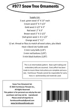 Load image into Gallery viewer, Snow Tree Ornaments <br>design by Farmhouse Threads