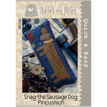 Load image into Gallery viewer, Snag the Sausage Dog Pincushion<BR>Hatched & Patched
