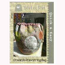 Load image into Gallery viewer, Onward Drawstring Bag<BR>Hatched & Patched