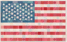 Load image into Gallery viewer, Scrappy Americana Flag<BR>designed by Lori Holt