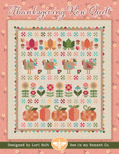 Load image into Gallery viewer, Thanksgiving Row Quilt Pattern