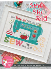 Load image into Gallery viewer, Sew She Did "Cross Stitch" Pattern