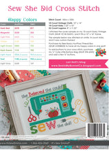 Load image into Gallery viewer, Sew She Did "Cross Stitch" Pattern