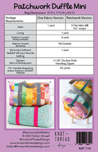 Load image into Gallery viewer, Patchwork Duffle Mini
