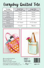 Load image into Gallery viewer, Everyday Quilted Tote