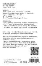 Load image into Gallery viewer, Stitch Sampler