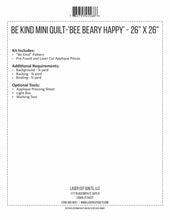 Load image into Gallery viewer, Be Kind Mini Quilt Laser Cut Kit & Pattern