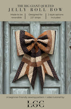Load image into Gallery viewer, The Big Giant Quilted Jelly Roll Bow