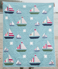 Load image into Gallery viewer, Stripey Sails & Stars Pattern