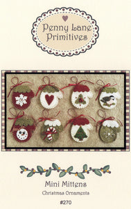 Mini Mittens Christmas Ornaments