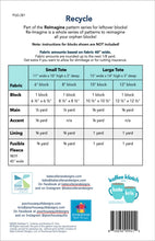 Load image into Gallery viewer, ReCycle Pattern