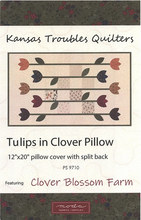 Load image into Gallery viewer, Tulips in Clover Pillow Kit & Pattern<BR>Kansas Troubles Quilters