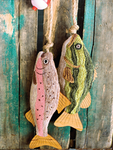 Load image into Gallery viewer, Fish Tails Bass & Trout Punch Needle