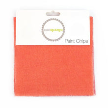 Load image into Gallery viewer, Paint Chips - 5" Squares<BR>Hand Dyed Wool Orange Solid by Sue Spargo