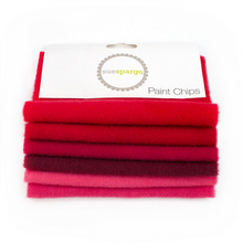 Load image into Gallery viewer, Paint Chips - 5" Squares<BR>Hand Dyed Wool Red by Sue Spargo