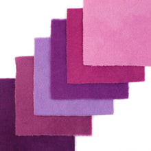 Load image into Gallery viewer, Paint Chips - 5" Squares<BR>Hand Dyed Wool Purple Solid by Sue Spargo