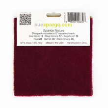 Load image into Gallery viewer, Paint Chips - 5" Squares<BR>Hand Dyed Wool Nature Solid <BR>by Sue Spargo