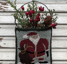 Load image into Gallery viewer, Santa Pocket Punchneedle Embroidery
