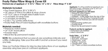 Load image into Gallery viewer, Frosty Flake Pillow Wrap Kit
