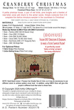Load image into Gallery viewer, Cranberry Christmas<BR>Cross Stitch Pattern