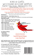 Load image into Gallery viewer, Kind & Gentle Woodland Holiday Sampler<BR>Cross Stitch Pattern