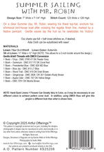 Load image into Gallery viewer, Summer Sailing with Mr. Robin<BR>Cross Stitch Pattern