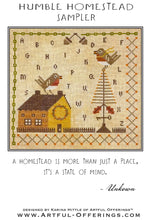 Load image into Gallery viewer, Humble Homestead Sampler<BR>Cross Stitch Pattern