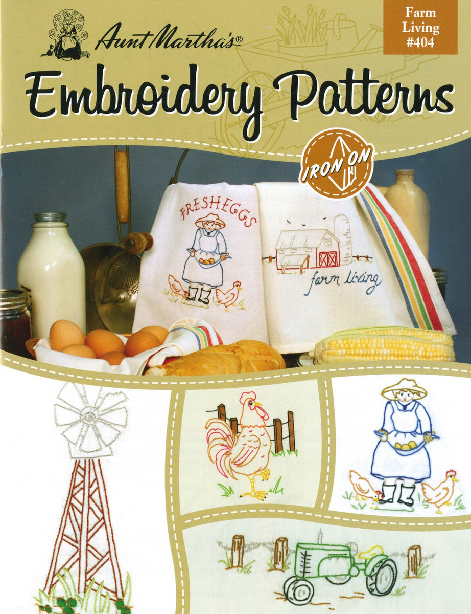 Aunt Marthas Iron-on Transfer Pattern Book Farm Living – Barn Chick Quilts