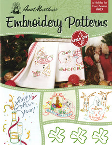 Aunt Martha's Iron-on Transfer Pattern Book A Holiday For Every Season