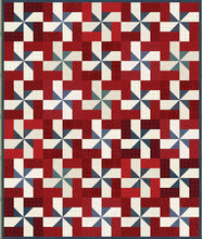 Load image into Gallery viewer, Patriotic Pinwheel Quilt Kit & Pattern