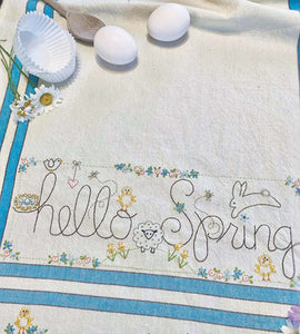 Dishtowel Kit - Hello Spring Dishtowel