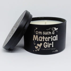 Quilt Candle <BR>Material Girl Candle