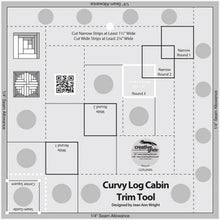 Load image into Gallery viewer, Curvy Log Cabin Trim Tool 8"