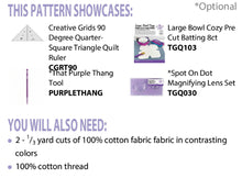 Load image into Gallery viewer, Large Bowl Cozy Pattern - Rule - Batting