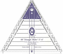 Load image into Gallery viewer, Triangle Ruler Small 60 Degree 2in to 6in