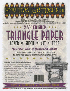 2.5 Inch Triangle Paper