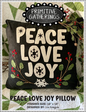 Load image into Gallery viewer, Peace, Love, Joy Pillow Kit &amp; Pattern
