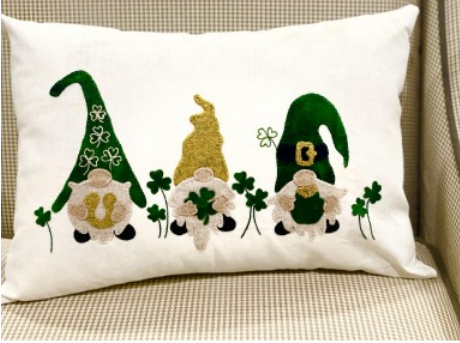 Gnome Shenanigans Pillow  Kit or Pattern